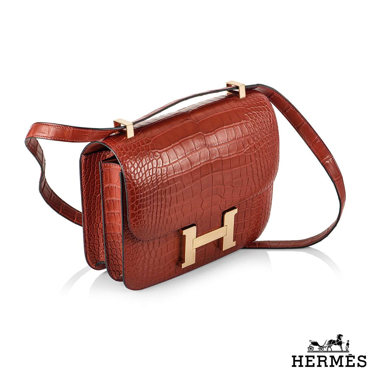 Hermès Pre-owned Constance 24 Shoulder Bag - Red